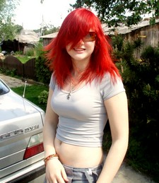Hot red head girl non-nude